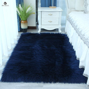 Tapis en <span class=keywords><strong>fausse</strong></span> <span class=keywords><strong>fourrure</strong></span> de mouton à la mode, nettoyage facile, pour salon - Product Image 4