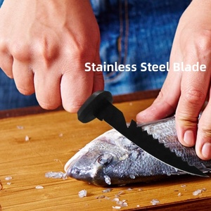 Couteau à fileter pour la pêche de 5/6/7/8/9 pouces avec étui de sécurité |   Lame en acier inoxydable, manche ergonomique |   Utilisation en plein air, pour les pêcheurs et en cuisine - Product Image 3