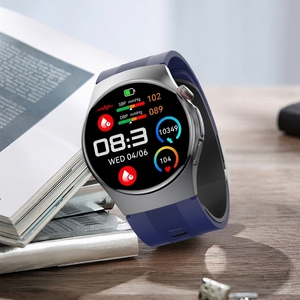 Montre connectée professionnelle unisexe S201 avec commande vocale, suivi du sommeil nocturne, surveillance <span class=keywords><strong>de</strong></span> la fréquence cardiaque et du corps, pour les soins aux personnes âgées - Product Image 1