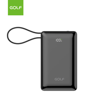 Batterie externe 20000 mAh avec câble intégré, prise en charge de la charge rapide PD 22,5 W, prix d'usine en gros, mini chargeur rapide OEM