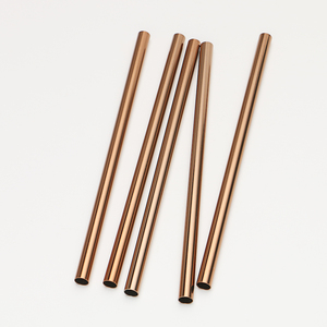 Pailles en métal réutilisables en acier inoxydable avec logo personnalisé dans une tasse en vrac avec pailles en acier inoxydable Cadeaux de Noël - Product Image 4