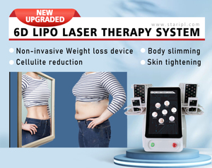 Macchina Laser Lipo 6D Portatile <span class=keywords><strong>per</strong></span> Uso Domestico, Dispositivo Personale <span class=keywords><strong>per</strong></span> Dimagrimento e Modellamento del Corpo con 8 Pads - Product Image 3