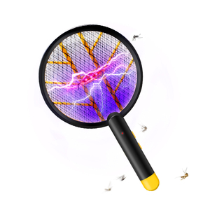 Da trẻ có thể sạc lại 2-trong-1 điện muỗi Vỉ Đập & <span class=keywords><strong>Led</strong></span> Killer đèn ABS chất liệu - Product Image 1