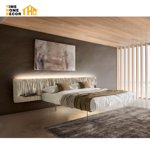 <span class=keywords><strong>Letto</strong></span> sospeso galleggiante Queen Frame con luci <span class=keywords><strong>a</strong></span> Led e <span class=keywords><strong>testiera</strong></span> <span class=keywords><strong>a</strong></span> parete - Product Image 2