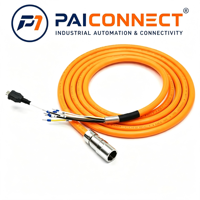 Kabel Encoder Servo Seri PAICONNECT 6FX5002/6FX8002-8QN08 Berbahan Tembaga dengan Isolasi PVC dan Jaket PUR, Berperingkat IP65 untuk Siemens S210