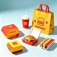 Cajas de Embalaje para Papas Fritas con Logotipo Personalizado, Contenedor de Comida Rápida para Papas Fritas, Nuggets de Pollo Frito, Palomitas de Maíz