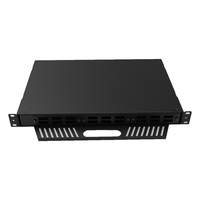 Panel Patch Fiber Mini Rotary 72 Core LC/FC ODF 1U 19 Inch Rack Mount Swing Mount dengan Enclosure Serat Optik