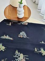 Tissu Jacquard Européen Vintage en PVC Tissé, Polyester Durable Brodé pour Costumes Formels, Robes, Coussins, Mariages, Chaussures, Sacs