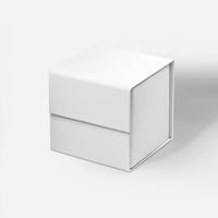 Emballage personnalisé pliable de luxe de haute qualité, matériaux recyclés, écologiques, boîte magnétique en forme de cube, boîtes cadeaux personnalisées, boîte rigide