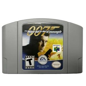 007 le monde ne suffit pas Série de cartes de jeu N64 pour 64 consoles de jeux vidéo Nintendo USA NTSC Version N64 Cartouche de jeu - Product Image 1