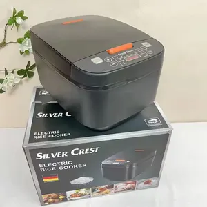 900w Household Super-capacity Rice Cooker Silver CREST Multi-function Electric 5L Plastic Guangdong Square Baket Plastic 5 L 220