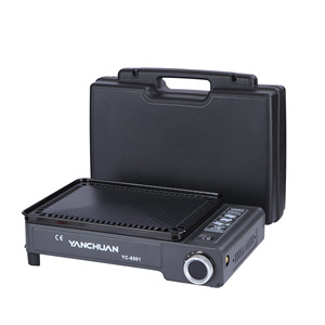Réchaud à gaz portable en acier inoxydable pour le camping en plein air avec design coupe-vent pour la cuisson au barbecue - Product Image 3