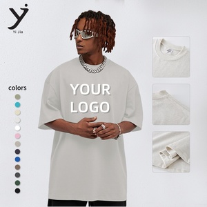 Camisetas de algodón de alta calidad con logotipo personalizado, camisetas de manga corta Premium para hombre, camiseta informal Unisex de ajuste holgado, Camiseta deportiva Vintage - Product Image 2