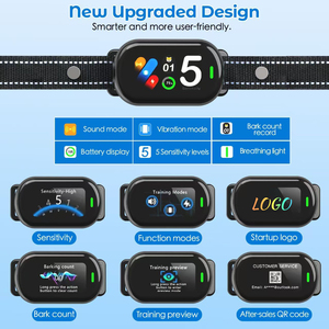 <span class=keywords><strong>Collar</strong></span> de Adiestramiento para Perros Recargable, de Plástico, con Pantalla Digital HD, Control de Ladridos, con Cinta de Nailon Tejida, Venta al Por Mayor - Product Image 5