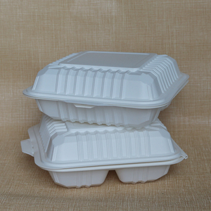 <span class=keywords><strong>8</strong></span> pulgadas <span class=keywords><strong>3</strong></span> compartimiento desechable Biodegradable comida caliente recipientes para comida para llevar - Product Image 4