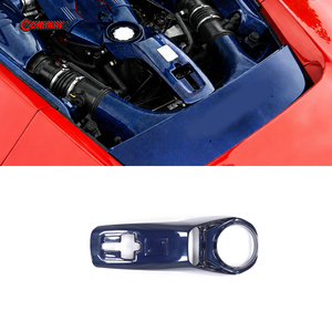 Bule Style Dry Carbon Fiber Engine Lock Cover Cabin <b>Interior</b> Kit for Ferrari 488 OEM Style Engine protection Cover Decoration - Product Image 4