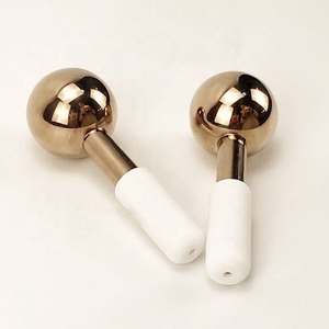 Customized LOGO Ice Globes <strong>Face</strong> <strong>Metal</strong> Skin Care for <strong>Face</strong> Facial <strong>Roller</strong> Massager Tool Great Gift - Product Image 2