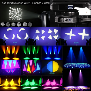 Projecteur LED mobile 700W CMY CTO 6500K avec Ra90, zoom 4.5-55 et prisme à 5 facettes DMX54CH pour DJ/Disco/Éclairage de scène - Product Image 3