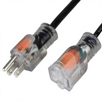 Steckdose 3-Pol-Stecker 125V AC Stromkabel Haushaltsgerät NEMA 5-15p USA UL-Zertifiziert