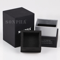 Offres Spéciales Design unique noir personnalisé 30ml 50ml coffret de parfum logo de boîte-cadeau d'emballage de parfum