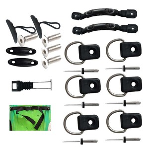 Kit d'accessoires pour kayak, 1 personne, en acier inoxydable, durable, pour lacs, rivières, usage récréatif - Product Image 4