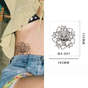 Mens Temporary <b>Tattoo</b> Sticker Waterproof Cute Pattern Matte Surface Semi Permanent <b>Paper</b> Decal for Body Art Professional Use - Product Image 3