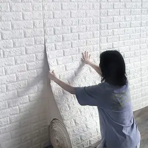 70*77cm papel tapiz 3d pared de papel parede xpe pe foam stone brick wall paper luxury 3d wallpaper wallpapers/wall coating