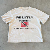 Fabrication de t-shirts OEM personnalisés Faites de votre marque Design Dtg sérigraphie t-shirt graphique t-shirts impression coton lourd hommes t-shirt