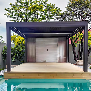 Padiglione terrazza Amas facile installazione pergolato impermeabile pergolato in alluminio verniciato a polvere Gazebo - Product Image 2