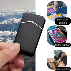 Briquet à gaz coupe-vent DEBANG avec impression de logo personnalisé, coffret cadeau d'affaires, alliage de zinc, design moderne pour fumer des cigarettes - Product Image 3