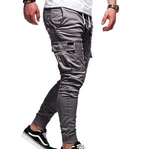 <span class=keywords><strong>Pantalones</strong></span> Cargo Casuales Nuevos para <span class=keywords><strong>Hombre</strong></span> Tendencia de Moda Juvenil Color Liso con Cordón <span class=keywords><strong>Tallas</strong></span> Grandes para Deportes - Product Image 6