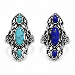 Anello con motivo retrò, anello da donna in stile retrò con incisione a intaglio, eleganti accessori per le dita - Product Image 1