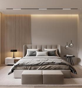 Lits couettes et meubles de luxe <span class=keywords><strong>King</strong></span> Size 1.8m Lit d'hôtel douillet double Queen Size style moderne avec cadre rembourré - Product Image 3