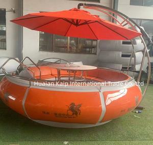 10 asiento mar barbacoa agua eléctrica inflable donut barco con motor BBQ donut barco en Países Bajos Barco de donas de barbacoa - Product Image 2