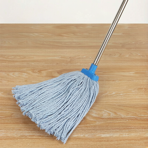 Mopa de Hilo de Algodón Desmontable de 450g con Mango de Acero Inoxidable para <span class=keywords><strong>Limpieza</strong></span> de Pisos del Hogar - Product Image 2