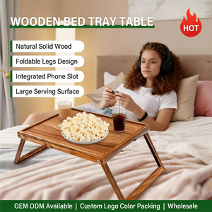 Bandeja de <span class=keywords><strong>Desayuno</strong></span> de Madera Maciza Premium, Escritorio Ergonómico de Madera <span class=keywords><strong>para</strong></span> Laptop, <span class=keywords><strong>para</strong></span> Usar <span class=keywords><strong>en</strong></span> <span class=keywords><strong>la</strong></span> <span class=keywords><strong>Cama</strong></span> y el Sofá - Product Image 1