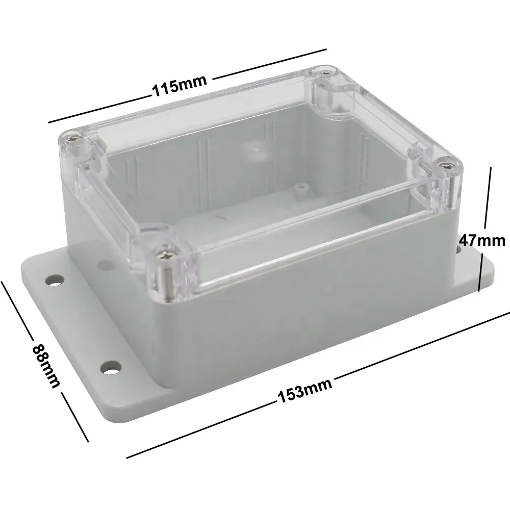 Электронная Прозрачная крышка под давлением, водонепроницаемая наружная коробка, пластиковый корпус, пылезащитный контроллер IP67