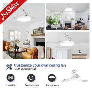 天井ファン1stshine Led子供部屋安全クールエアリモコン照明42インチ見えない天井ファン - Product Image 4