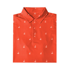 เสื้อยืดโปโลผู้ชายสำหรับกอล์ฟดีไซน์หรูหราแห้งเร็ว4ทางผ้า100% กันความชื้นผ้าเจอร์ซีย์พิมพ์ลายโพลีเอสเตอร์ - Product Image 2