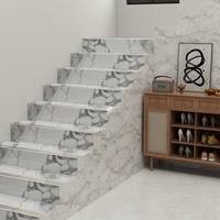 Carreaux de sol antidérapants pour escaliers, design moderne de Foshan, 470x1200, polis, antidérapants, plaqués or, blancs