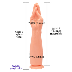 Zachte, milieuvriendelijke, waterdichte, armvormige <span class=keywords><strong>dildo</strong></span> in twee kleuren voor vrouwelijke zelfbevrediging - Product Image 6