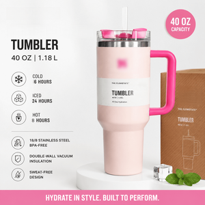 Mug isotherme en acier inoxydable H2.0 de marque originale 1:1, <span class=keywords><strong>tasse</strong></span> d'extérieur STANly 40oz avec poignée et paille, idéal pour la Fête des Mères - Product Image 1