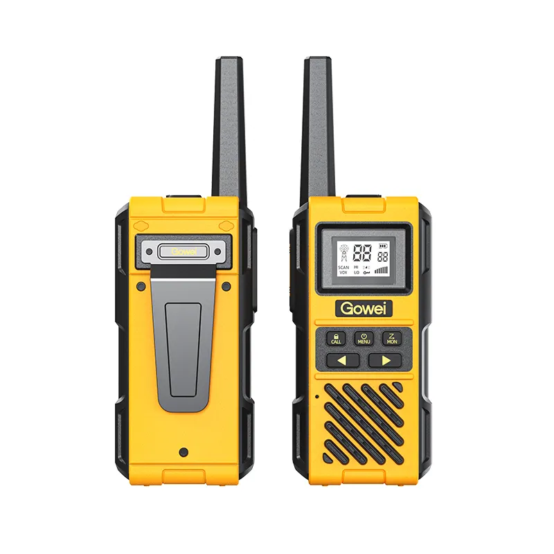 Gowei G1pro Walkie talkie kerja berat dewasa, Radio dua arah dapat diisi ulang jarak jauh, Radio darurat 2W, tahan air IP67