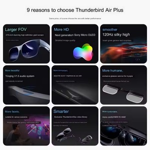 Rayneo Air Plus XR Kính <span class=keywords><strong>TCL</strong></span> NXTwear S + Với Micro OLED 1080P Video Hiển Thị Kính Năng Động Âm Thanh Stereo <span class=keywords><strong>3D</strong></span> Movie Chơi Trò Chơi - Product Image 4