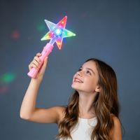 Leuchtender Sternenlichtstab Batteriebetrieben Mehrfarbiger LED-Stab 24cm für Festliche Geburtstage und Nachtpartys