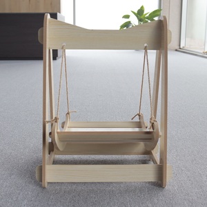 Vietnam Anti-Rollover Suspendu Nid Balançoire Pour Animaux De Compagnie Chat Perchoir Multifonctionnel Hamac En Bois Lit avec Fonction Amovible pour Chats - Product Image 5