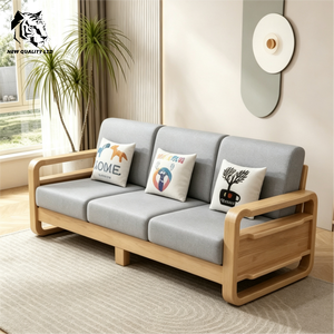 Fournisseur chinois, prix avantageux, personnalisation, stock important, livraison directe, canapés rembourrés, nouveaux meubles de salon tendance, canapé moderne en bois. - Product Image 2