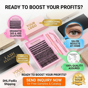 <span class=keywords><strong>Faux</strong></span> cils en grappe effet renard naturel, 10 rangées, en vrac, segmentés, individuels, semi-faits à la main, offre spéciale directe usine - Product Image 6