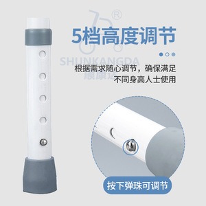 Shunkangda <b>Commode</b> <b>Chair</b> With 5-Level Adjustment Foldable Design For Elderly And Disabled Users - Product Image 4