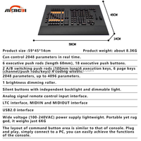 Console de commande de scène MengYi DMX512 RGBW LED avec construction en alliage d'aluminium pour DJ et applications de parcs à thème